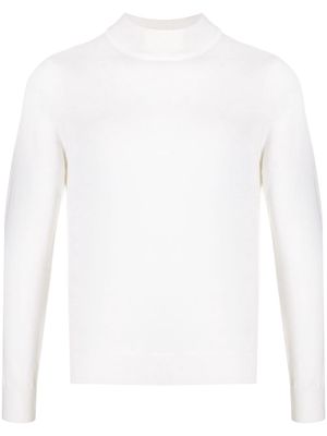 SANDRO roll-neck fitted jumper - White