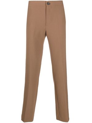 SANDRO slim-cut tailored trousers - Brown