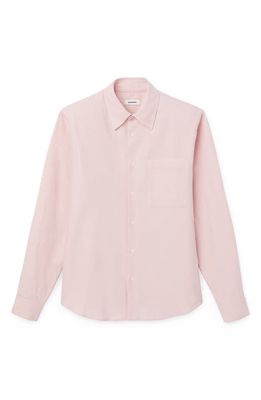 sandro Solid Flannel Button-Up Shirt in Pink