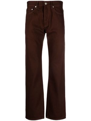 SANDRO straight-leg cotton jeans - Brown