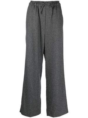SANDRO straight-leg drawstring trousers - Grey