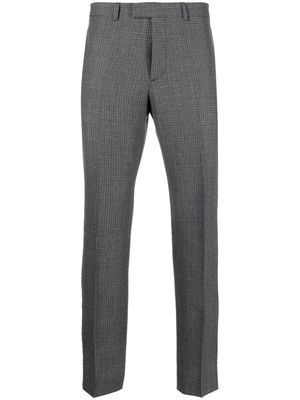 SANDRO straight-leg houndstooth tailored trousers - Grey