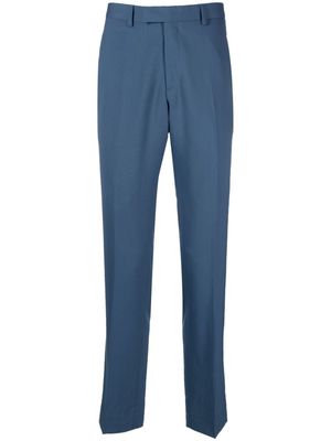 SANDRO straight-leg tailored wool trousers - Blue