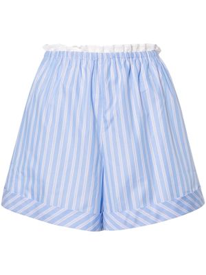 SANDRO striped cotton boxer shorts - Blue