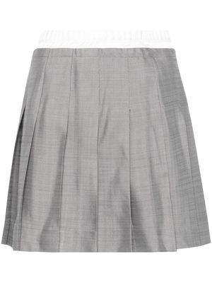SANDRO tailored pleated miniskirt - Grey
