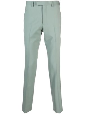 SANDRO tailored virgin-wool trousers - Green