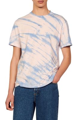 sandro Tie Dye T-Shirt in Bleu