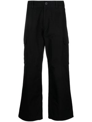 SANDRO wide-leg cotton cargo trousers - Black