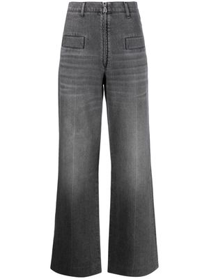 SANDRO wide-leg organic cotton jeans - Grey
