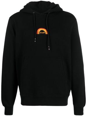 SANDRO x Wrangler logo-embroidered hoodie - Black