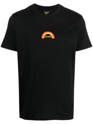 SANDRO x Wrangler logo-embroidered T-shirt - Black