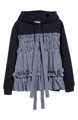 Sandy Liang Esther Hoodie in Navy 