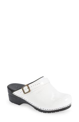 Sanita Estelle Polka Dot Clog in White