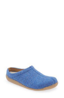 Sanita Lodge Wool Felt Slipper in Jeans 