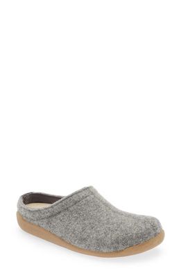 Sanita Lodge Wool Felt Slipper in Slate 