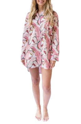 Sant and Abel Martinique® Banana Leaf Print Nightshirt in Pink