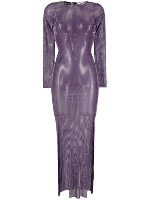 SANTA BRANDS Diamond sheer maxi dress - Purple