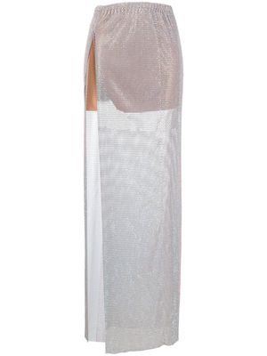 SANTA BRANDS rhinestone-embellished maxi skirt - White