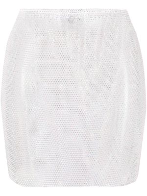 Santa Brands rhinestone-embellished miniskirt - White