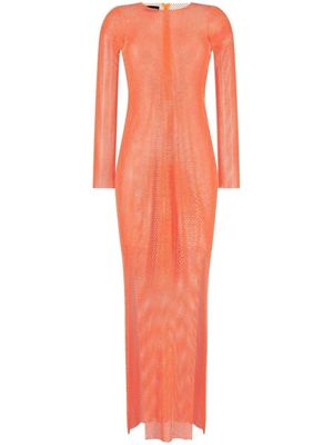 Santa Brands semi-sheer dress - Orange