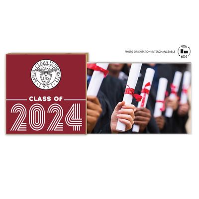 Santa Clara Broncos 5" x 10.5" 2024 Grad Floating Photo Frame