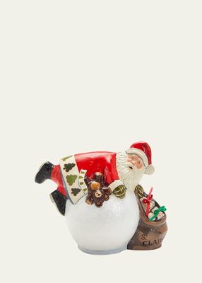 Santa with Snowball & Teddy Figure