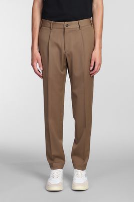 Santaniello Pants In Camel Polyester