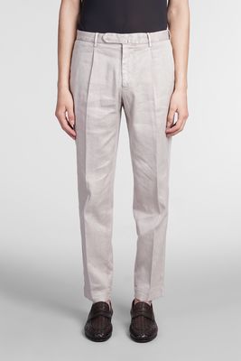 Santaniello Pants In Grey Linen