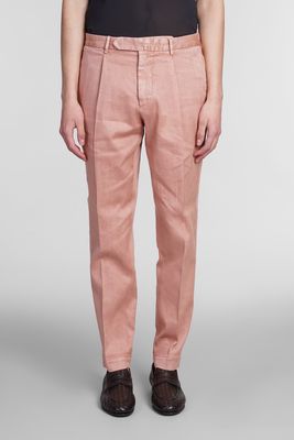 Santaniello Pants In Rose-pink Linen