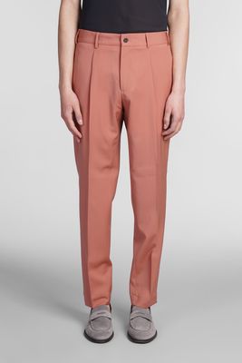 Santaniello Pants In Rose-pink Wool