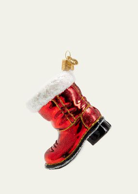 Santa's Boot Christmas Ornament