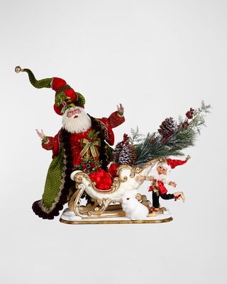 Santa's Sleigh Christmas Figurine