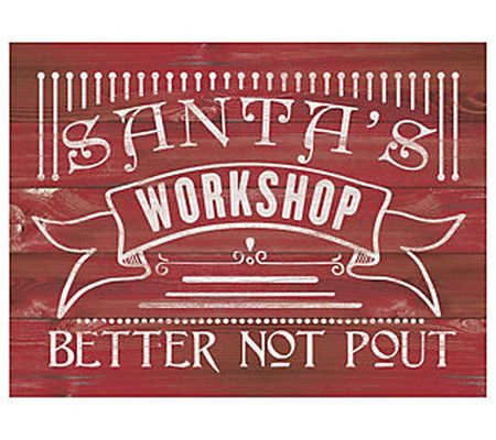 Santa's Workshop Wall Decor