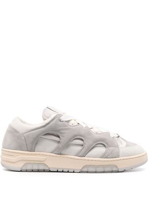 SANTHA lace-up cut-out sneakers - Grey