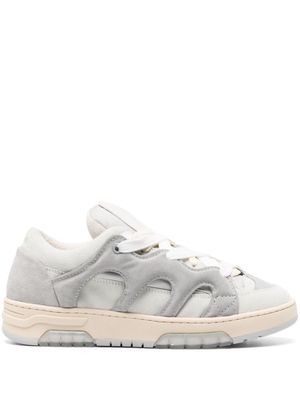 SANTHA logo-patch panelled sneakers - Neutrals