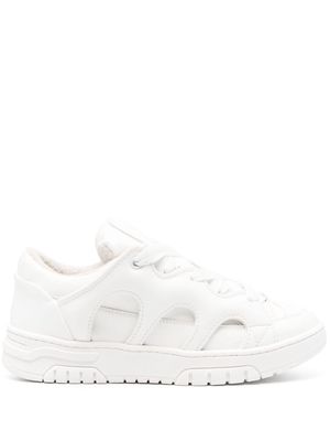 SANTHA Model 1 panelled leather sneakers - White