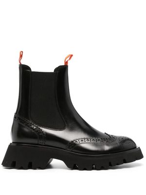 Santoni 45mm leather Chelsea boots - Black