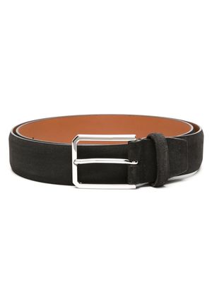 Santoni adjustable suede belt - Black