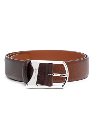 Santoni buckled leather belt - Brown