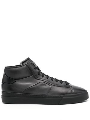 SANTONI high-top lace-up sneakers - Grey