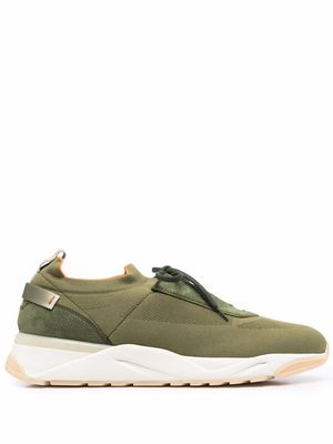 Santoni lace up sneakers - Green