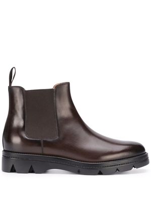 Santoni leather Chelsea boots - Brown