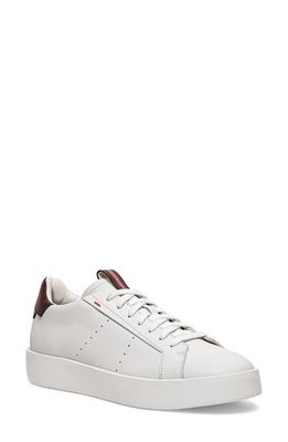 Santoni Low Top Sneaker in White-I80