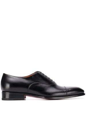 Santoni polished Oxford shoes - Black