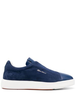 Santoni slip-on low-top sneakers - Blue