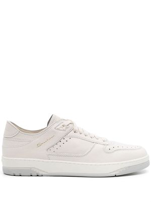 Santoni Sneak-Air panelled leather sneakers - White