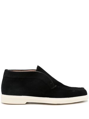 Santoni suede loafers - Black