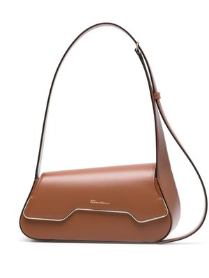 Santoni The Pluto leather shoulder bag - Brown