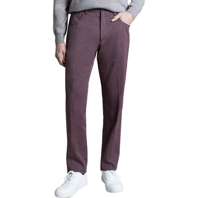 Santorelli Cotton & Cashmere Pants in Burgundy