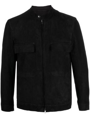 Santoro Cay suede-leather jacket - Black